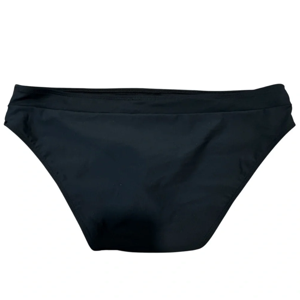 Accessorize London Women’s Bikini Bottom Black Swimwear Size 12